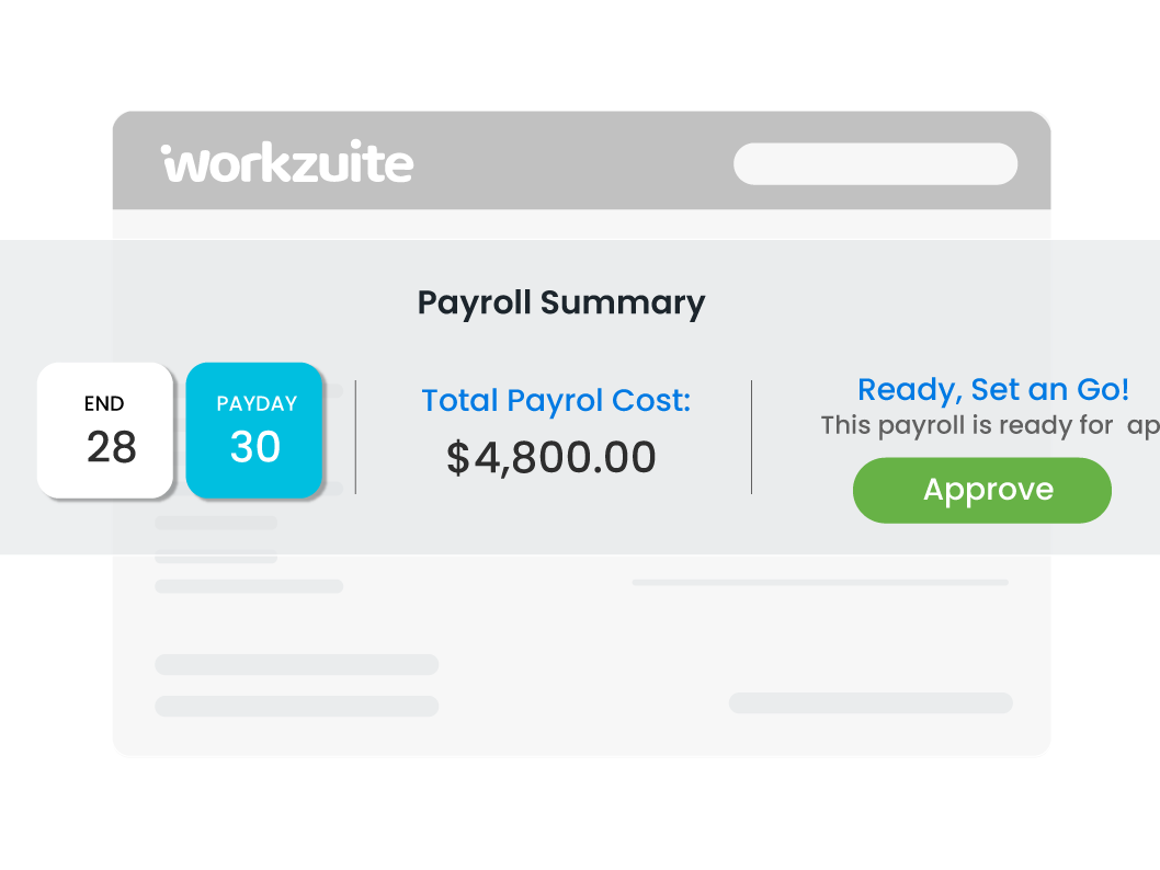 Workzuite chart of accounts or ledger view