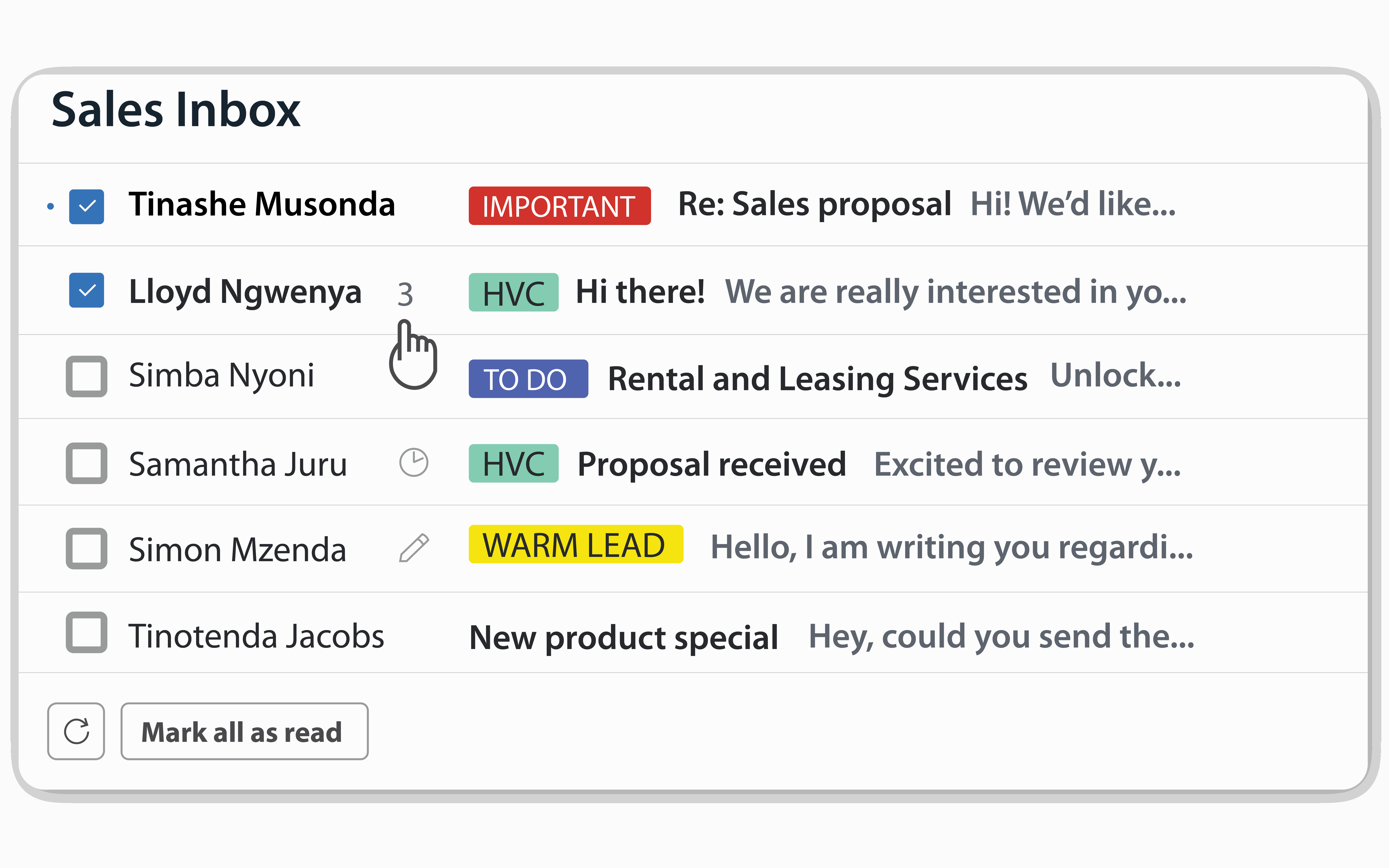 Workzuite sales pipeline management view